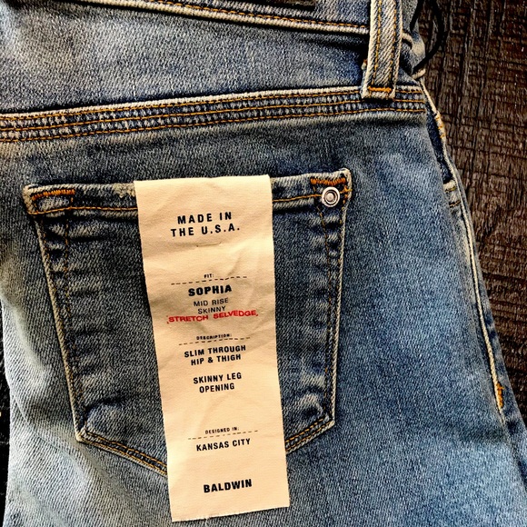 NWT Baldwin Sophia skinny Jeans - Picture 3 of 5